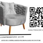 Poltrona Sofia Moderna Captonê Marrom