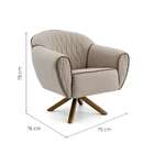 Poltrona Sofia Tressê Cinza Claro