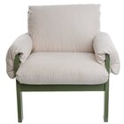 Poltrona Soft Harmonia Verde Oliva/ Areia