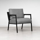 Poltrona Soho Cabecasa Madeiraoriginals Cinza/preto