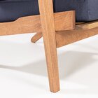 Poltrona Stain Jatobá Acquablock Lótus Azul/jatobá