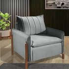 Poltrona Star127  Estofados Linho Cinza