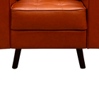 Poltrona Stela 80cm Couro Marrom - Sallar Home