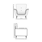 Poltrona Stella  Cinza