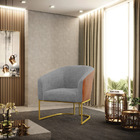 Poltrona Stella Corano Nozes Com Linho Grafite A26 Base Indus