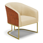 Poltrona Stella Corano Nozes Com Veludo Luxo Off White A129 B