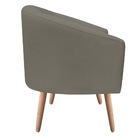 Poltrona Stella Linho Musgo A57 Pés Palito Natural - D'rossi