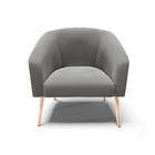 Poltrona Stella Suede Pés Palito Natural D03 - D'rossi - Graf