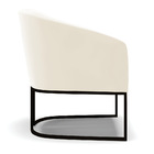 Poltrona Stella Veludo Base Industrial Preto D03 - D'rossi -