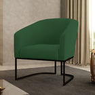 Poltrona Stella Veludo Base Industrial Preto D03 - D'rossi -