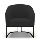 Poltrona Stella Veludo Base Industrial Preto D03 - D'rossi -