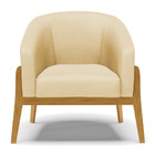 Poltrona Stella Veludo Luxo Base Madeira Castanho - D'rossi -