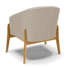 Poltrona Stella Veludo Luxo Base Madeira Castanho - D'rossi -