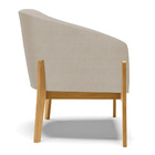 Poltrona Stella Veludo Luxo Base Madeira Castanho - D'rossi -