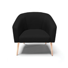 Poltrona Stella Veludo Luxo Pés Palito Natural - D'rossi - A8