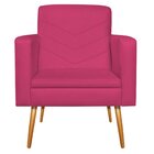 Poltrona Suede Com Pés Palito Bali Maranata Estofados Pink