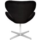 Poltrona Swan 01 Lugar Base Giratória Preto