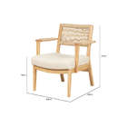 Poltrona Talinga - Areia E Tecido Bege - Meu Móvel De Madeira