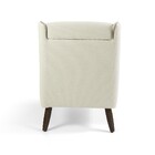 Poltrona Taroba Algodão Bege B-381 Pés De Madeira - D'rossi