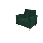 Poltrona Thaina Veludo Maserati Verde Matrix Veludo Maserati