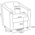 Poltrona Tilla Estampa Triângulo