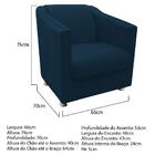 Poltrona Tilla Recepção Azul Marinho