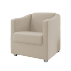 Poltrona Tina Para Clínica De Estética Suede Bege - Wed Decor