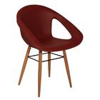 Poltrona Tramontina Delice Branca Com Base De Madeira Em Poli