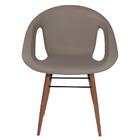 Poltrona Tramontina Delice Concreto Base Madeira