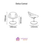 Poltrona Tramontina Delice Marsala Base Central