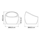 Poltrona Tramontina Oca Polietileno Laranja Caqui