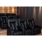 Poltrona Tripla Reclinável Cinema Jetta Corano Preto Matrix