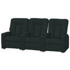 Poltrona Tripla Reclinável Para Cinema Jetta Mx9 Veludo Verde