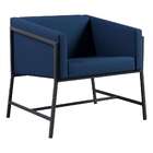 Poltrona Truman Linho Azul Marinho