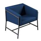 Poltrona Truman Linho Azul Marinho