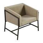 Poltrona Truman Suede Bege