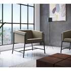 Poltrona Truman Suede Bege