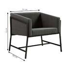 Poltrona Truman Suede Grafite