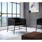 Poltrona Truman Suede Preto