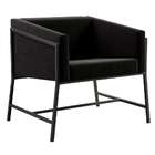 Poltrona Truman Suede Preto