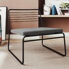 Poltrona Tube 66 Cm - Preto/cinza