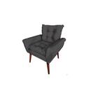 Poltrona Turmalina Suede Grafite