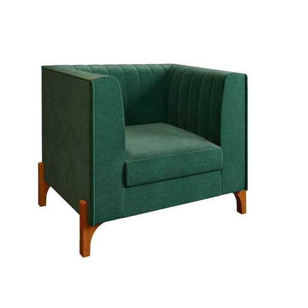 Poltrona Turquia Pés De Madeira Rev 1036 Konfort Móveis