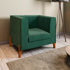 Poltrona Turquia Pés De Madeira Rev 1036 Konfort Móveis