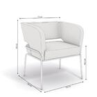 Poltrona Urbana Estofada Com Tecido Suede Preto