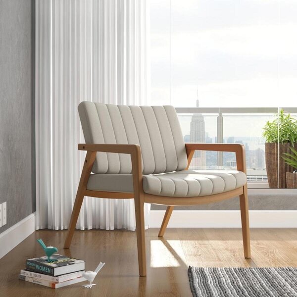 Poltrona Uxuá Desmontada 226 Linho Largura 70 Com Altura 82 C