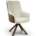 Poltrona Valentina Base Giratória Giromad Corano Caramelo