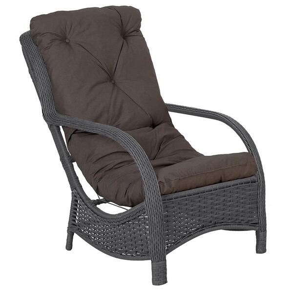 Poltrona Varanda Área Externa Jardim Alumínio Fibra Sintética