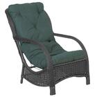 Poltrona Varanda Área Externa Jardim Alumínio Fibra Sintética