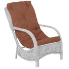 Poltrona Varanda Área Externa Jardim Alumínio Fibra Sintética